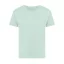 Tricou cu maneca scurta, la baza gatului, Casual, Femei, iqoniq, 2410E19603, Bumbac, Verde mint, M