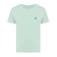   Tricou cu maneca scurta, la baza gatului, Casual, Femei, iqoniq, 2410E19603, Bumbac, Verde mint, M