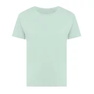   Tricou cu maneca scurta, la baza gatului, Casual, Femei, iqoniq, 2410E19604, Bumbac, Verde mint, S
