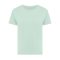 Tricou cu maneca scurta, la baza gatului, Casual, Femei, iqoniq, 2410E19605, Bumbac, Verde mint, XL