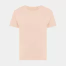 Tricou cu maneca scurta, la baza gatului, Casual, Femei, iqoniq, 2410E19610, Bumbac, Portocaliu peach, M
