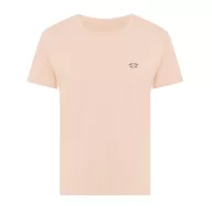   Tricou cu maneca scurta, la baza gatului, Casual, Femei, iqoniq, 2410E19613, Bumbac, Portocaliu peach, XS