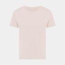 Tricou cu maneca scurta, la baza gatului, Casual, Femei, iqoniq, 2410E19588, Bumbac, Roz cloud, L