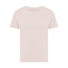   Tricou cu maneca scurta, la baza gatului, Casual, Femei, iqoniq, 2410E19592, Bumbac, Roz cloud, XS