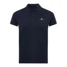 Tricou polo, Femei, 2502E10605, iqoniq, Bumbac, Albastru navy, 3XL