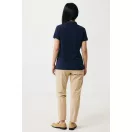 Tricou polo, Femei, 2502E10605, iqoniq, Bumbac, Albastru navy, 3XL