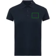   Tricou polo, Femei, 2502E10605, iqoniq, Bumbac, Albastru navy, 3XL