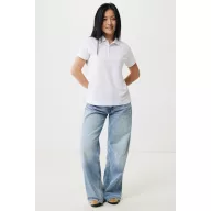   Tricou polo, Femei, 2502E10613, iqoniq, Bumbac, Alb recycled, L