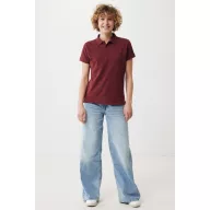 Tricou polo, Femei, 2502E10559, iqoniq, Bumbac, Burgundy, XS
