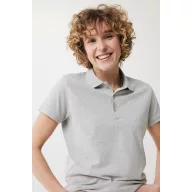 Tricou polo, Femei, 2502E10583, iqoniq, Bumbac, Gri, L