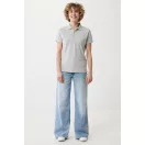 Tricou polo, Femei, 2502E10583, iqoniq, Bumbac, Gri, L
