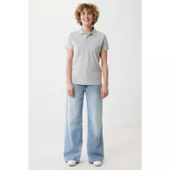 Tricou polo, Femei, 2502E10583, iqoniq, Bumbac, Gri, L
