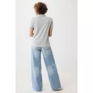 Tricou polo, Femei, 2502E10583, iqoniq, Bumbac, Gri, L