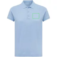   Tricou polo, Femei, 2502E10636, iqoniq, Bumbac, Albastru sky, M