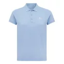 Tricou polo, Femei, 2502E10636, iqoniq, Bumbac, Albastru sky, M