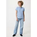 Tricou polo, Femei, 2502E10636, iqoniq, Bumbac, Albastru sky, M
