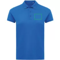   Tricou polo, Femei, 2502E10630, iqoniq, Bumbac, Albastru royal, S