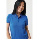 Tricou polo, Femei, 2502E10630, iqoniq, Bumbac, Albastru royal, S