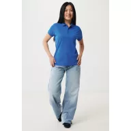   Tricou polo, Femei, 2502E10633, iqoniq, Bumbac, Albastru royal, XXL