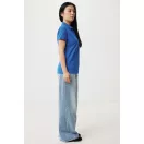Tricou polo, Femei, 2502E10633, iqoniq, Bumbac, Albastru royal, XXL