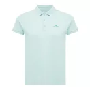 Tricou polo, Femei, 2502E10569, iqoniq, Bumbac, Albastru mint, L
