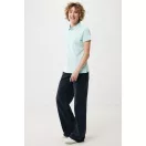 Tricou polo, Femei, 2502E10569, iqoniq, Bumbac, Albastru mint, L
