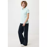   Tricou polo, Femei, 2502E10569, iqoniq, Bumbac, Albastru mint, L