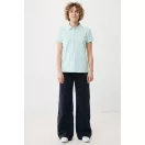 Tricou polo, Femei, 2502E10569, iqoniq, Bumbac, Albastru mint, L