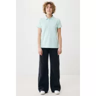   Tricou polo, Femei, 2502E10569, iqoniq, Bumbac, Albastru mint, L
