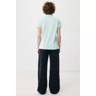   Tricou polo, Femei, 2502E10569, iqoniq, Bumbac, Albastru mint, L