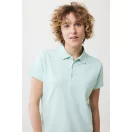 Tricou polo, Femei, 2502E10569, iqoniq, Bumbac, Albastru mint, L