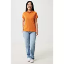 Tricou polo, Femei, 2502E10606, iqoniq, Bumbac, Portocaliu, L