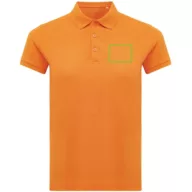   Tricou polo, Femei, 2502E10610, iqoniq, Bumbac, Portocaliu, XS