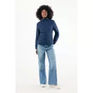 Jacheta femei, 2509E17173, iqoniq, 71x66x1 cm, Poliester, Albastru navy, 3XL