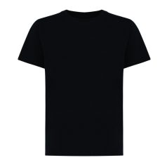   Tricou la baza gatului, Copii, maneca scurta, iqoniq, 2401E13152, Bumbac, Negru, 11--12