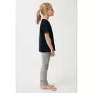 Tricou la baza gatului, Copii, maneca scurta, iqoniq, 2401E13152, Bumbac, Negru, 11--12