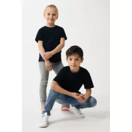   Tricou la baza gatului, Copii, maneca scurta, iqoniq, 2401E13152, Bumbac, Negru, 11--12