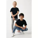 Tricou la baza gatului, Copii, maneca scurta, iqoniq, 2401E13153, Bumbac, Negru, 13--14