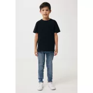   Tricou la baza gatului, Copii, maneca scurta, iqoniq, 2401E13154, Bumbac, Negru, 3--4
