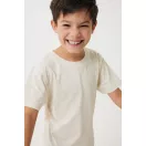 Tricou la baza gatului, Copii, maneca scurta, iqoniq, 2401E13170, Bumbac, Crem naturraw, 11--12