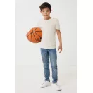 Tricou la baza gatului, Copii, maneca scurta, iqoniq, 2401E13171, Bumbac, Crem naturraw, 13--14