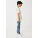 Tricou la baza gatului, Copii, maneca scurta, iqoniq, 2401E13171, Bumbac, Crem naturraw, 13--14