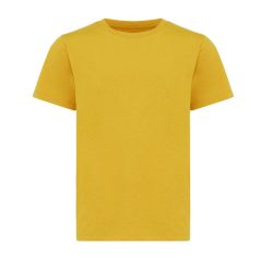   Tricou la baza gatului, Copii, maneca scurta, iqoniq, 2401E13178, Bumbac, Galben ochre, 3--4