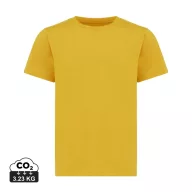  Tricou la baza gatului, Copii, maneca scurta, iqoniq, 2401E13178, Bumbac, Galben ochre, 3--4