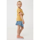 Tricou la baza gatului, Copii, maneca scurta, iqoniq, 2401E13179, Bumbac, Galben ochre, 5--6
