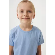   Tricou la baza gatului, Copii, maneca scurta, iqoniq, 2401E13183, Bumbac, Albastru sky, 13--14