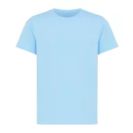   Tricou la baza gatului, Copii, maneca scurta, iqoniq, 2401E13185, Bumbac, Albastru sky, 5--6