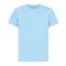 Tricou la baza gatului, Copii, maneca scurta, iqoniq, 2401E13186, Bumbac, Albastru sky, 7--8