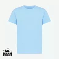  Tricou la baza gatului, Copii, maneca scurta, iqoniq, 2401E13186, Bumbac, Albastru sky, 7--8