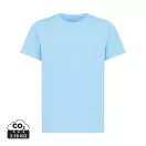 Tricou la baza gatului, Copii, maneca scurta, iqoniq, 2401E13186, Bumbac, Albastru sky, 7--8